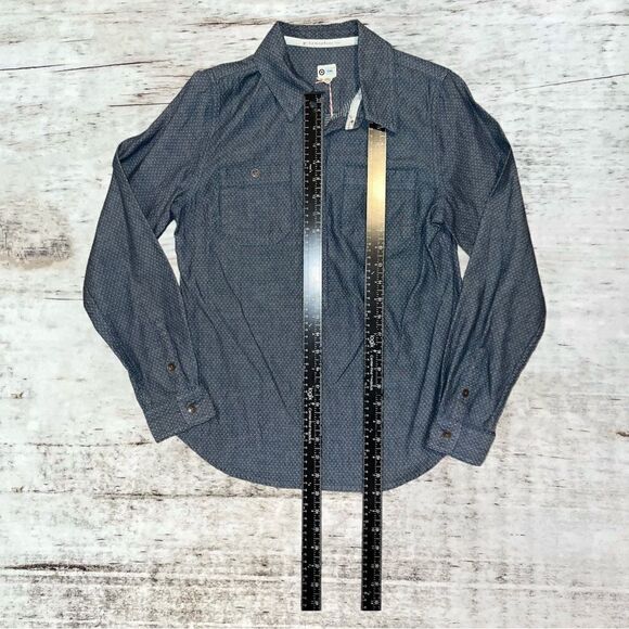 NWT Toms x Target 1/2 Button Up Long Sleeve Shirt Size Small - Picture 4 of 8